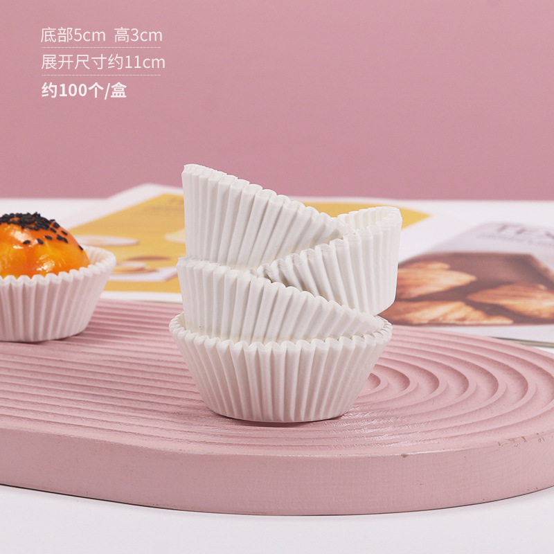 Papel redondo blanco de nieve niang soporte de pastel de luna de alta temperatura huevo soporte de base de pastel de luna a prueba de agua a prueba de aceite galletas soporte de grupo verde