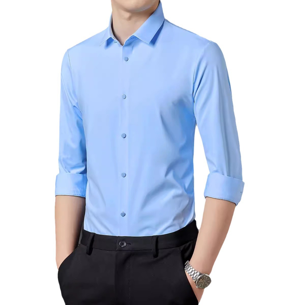 Encontrar una fábrica de camisas personalizadas de primavera y verano para hombres habilidades de puerto polo de negocios de viaje de alta gama camisa de trabajo cuello