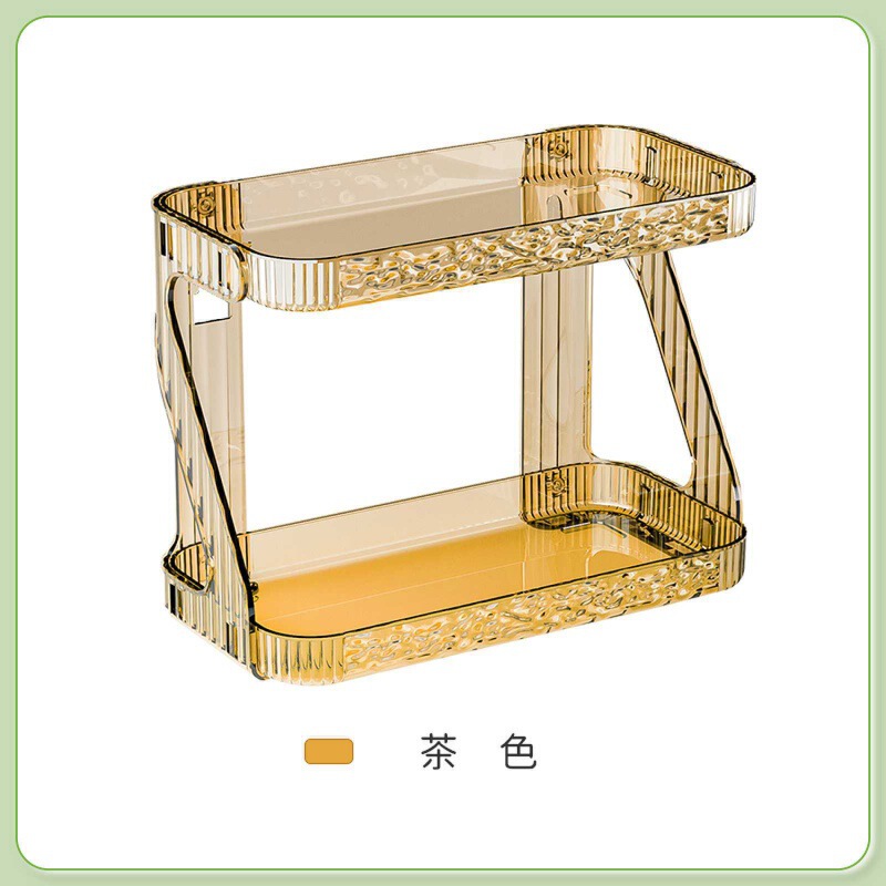 アクリル軽豪華壁掛け二重棚洗面台化粧品収納ケーストイレスキンケア収納棚|undefined