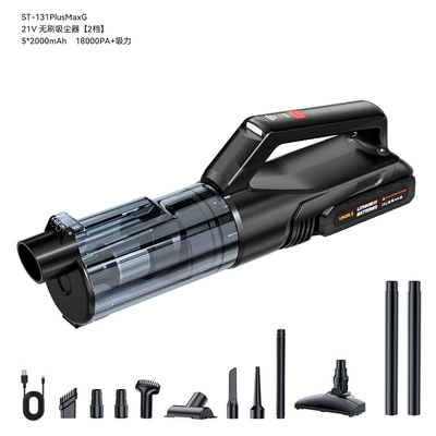 Tozsoranlar – all-in-one machine, household hair remover - 131plusmax-black-red-decorative-parts-10000mah-cyclone-dust-collector-extended-rod-large-floor-brush-20000pa