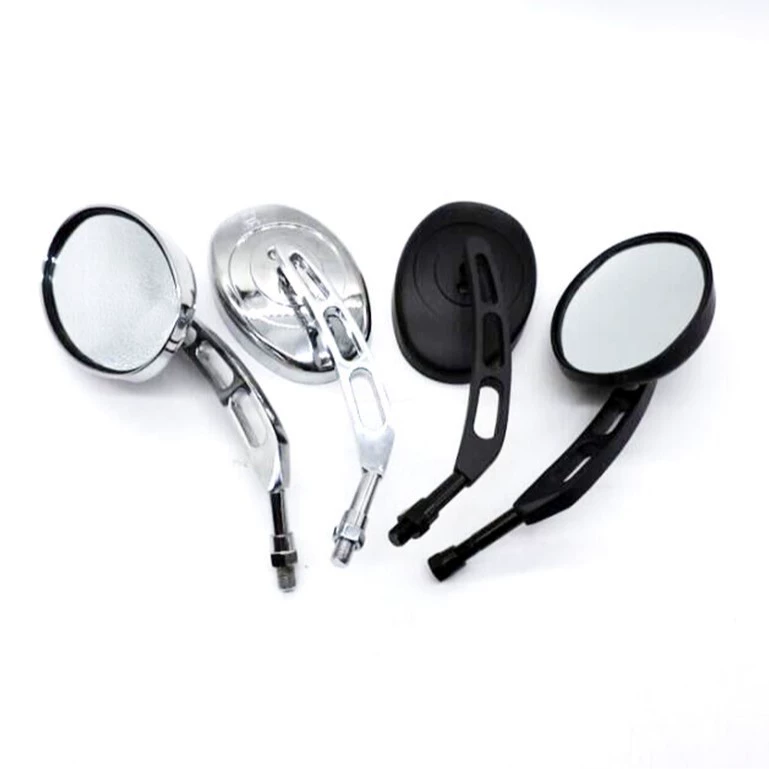 Мотоцикл зеркало заднего вида электрический автомобиль зеркало заднего вида Harley зеркало гальваническое овальное зеркало с несколькими углами