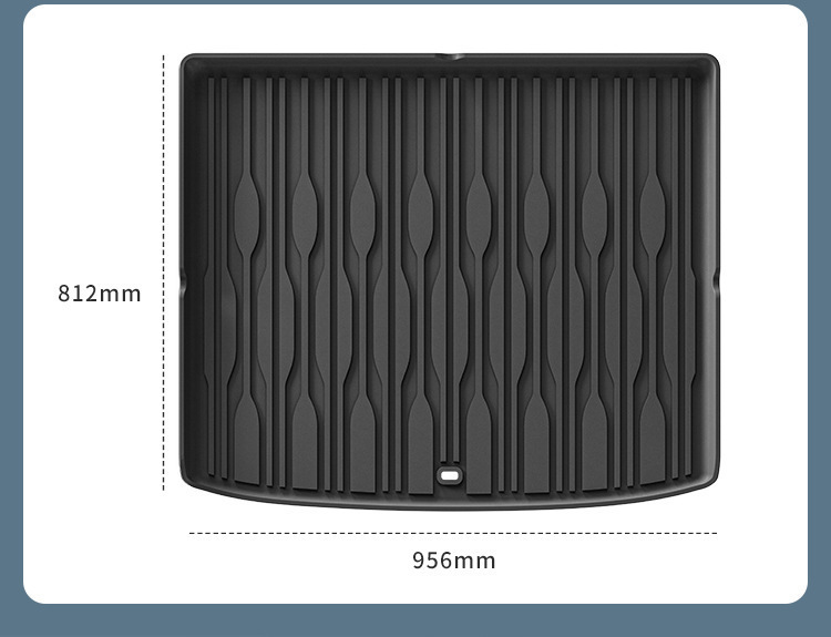 Car Floor Mats for 25 Hiace 05 EV Dedicated Full Weather TPE Trunk Mat