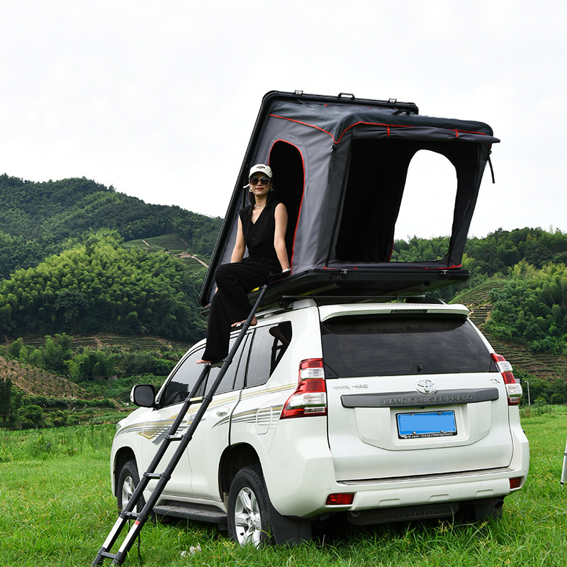Outdoor Self-driving Travel Camping Automatic Quick Opening Folding Aluminum Alloy Triangle Extension suv Car Roof Tent