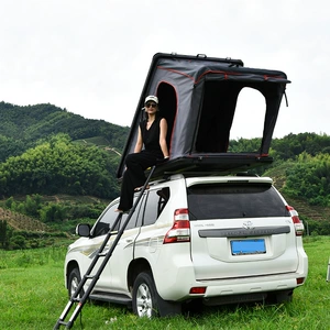 Outdoor Self-driving Travel Camping Automatic Quick Opening Folding Aluminum Alloy Triangle Extension suv Car Roof Tent