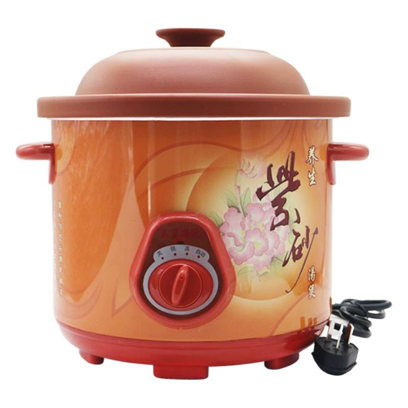 Фабрика прямой 3,5 л Электрический тушеная кастрюля суп горшок Многофункциональный здоровье фиолетовый кастрюля суп каша Электрический кастрюля подарок горшок