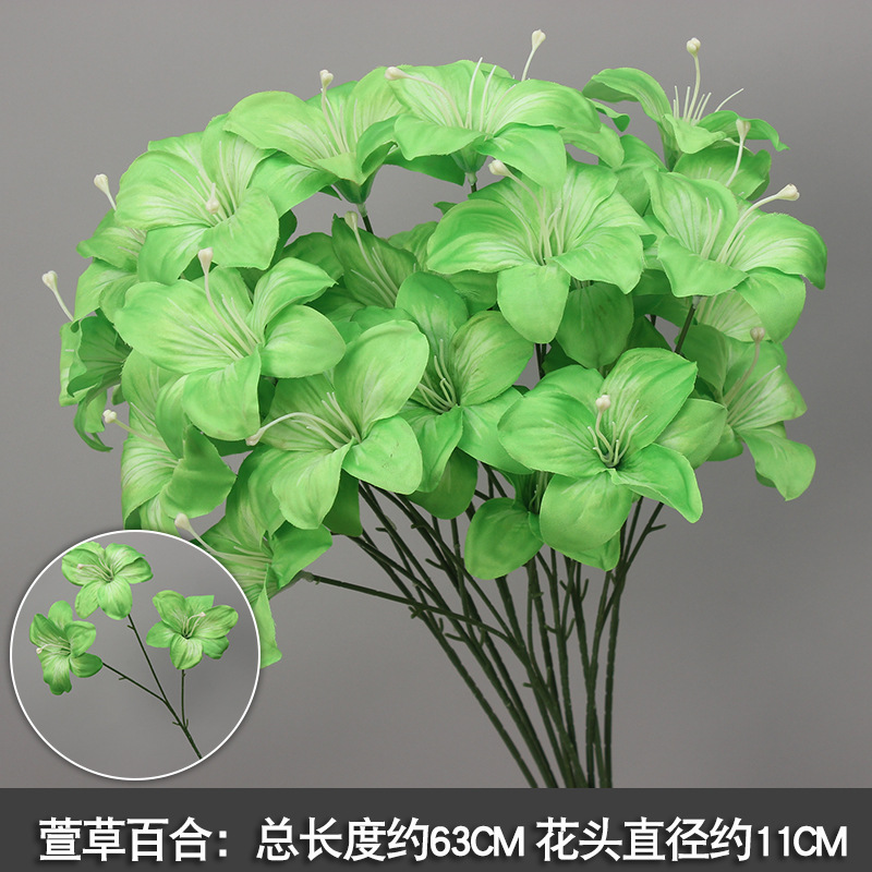 2025 nueva imitación de plantas verdes de flores de hierba de hierba decoración de fondo de boda flores verdes colgantes flor de bodas