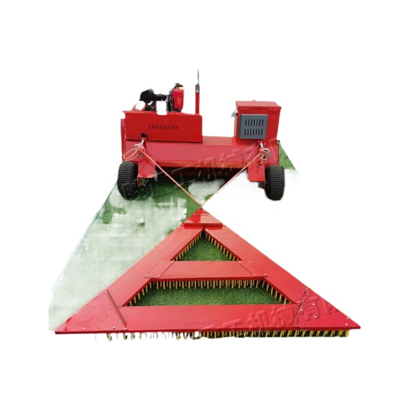 máquina de cardado de césped de control remoto máquina de cardado automático de césped de arranque eléctrico diesel máquina de llenado de partículas de caucho de arena de cuarzo