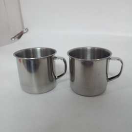 不锈钢口杯 儿童小杯子 无磁7cm带手柄茶杯随手杯