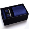 Gift box, tie, set, black classic suit, 8cm