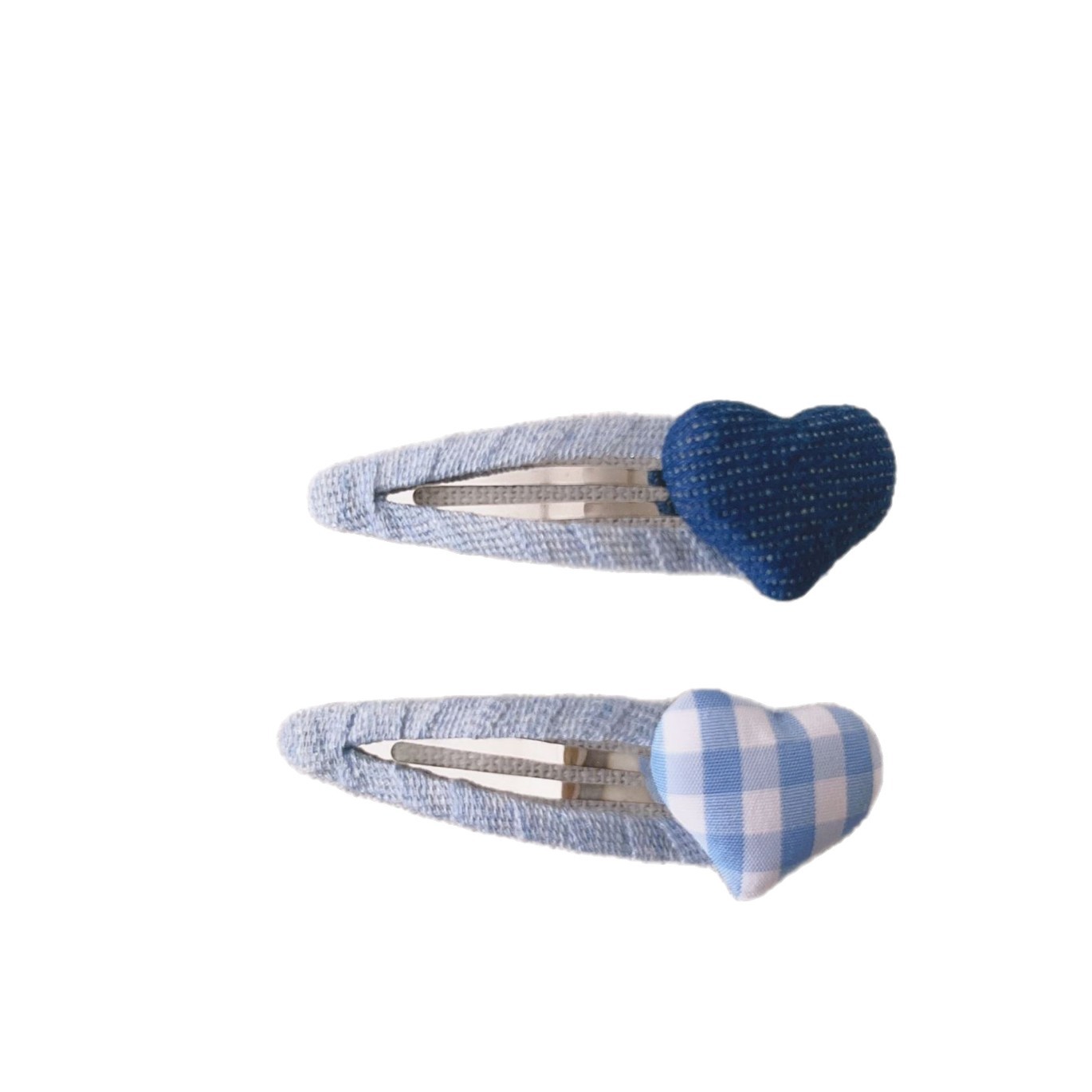 Korean Style Kidsren's Hair Accessories Blue Designer Hairpin Girl Baby All-Inclusive Cloth Edge Clip Bangs Clip Hairpin Clip