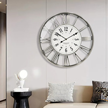 亚马逊现代简约创意静音挂钟客厅家用时钟卧室钟表简约挂表钟饰