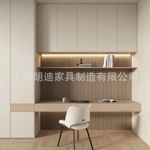 Customized Accessible Luxury Bedroom Flat Door Top-To-Top Wardrobe Handle-Free Skin-Feel Design Pet Door Panel Multi-Layer Panel Cabinet