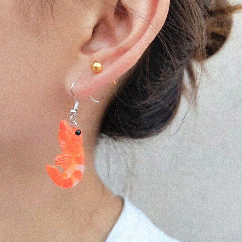 Creative Fashion Simulation Stewed Spare Ribs Chicken Wings Resin Drop Earrings display picture 2