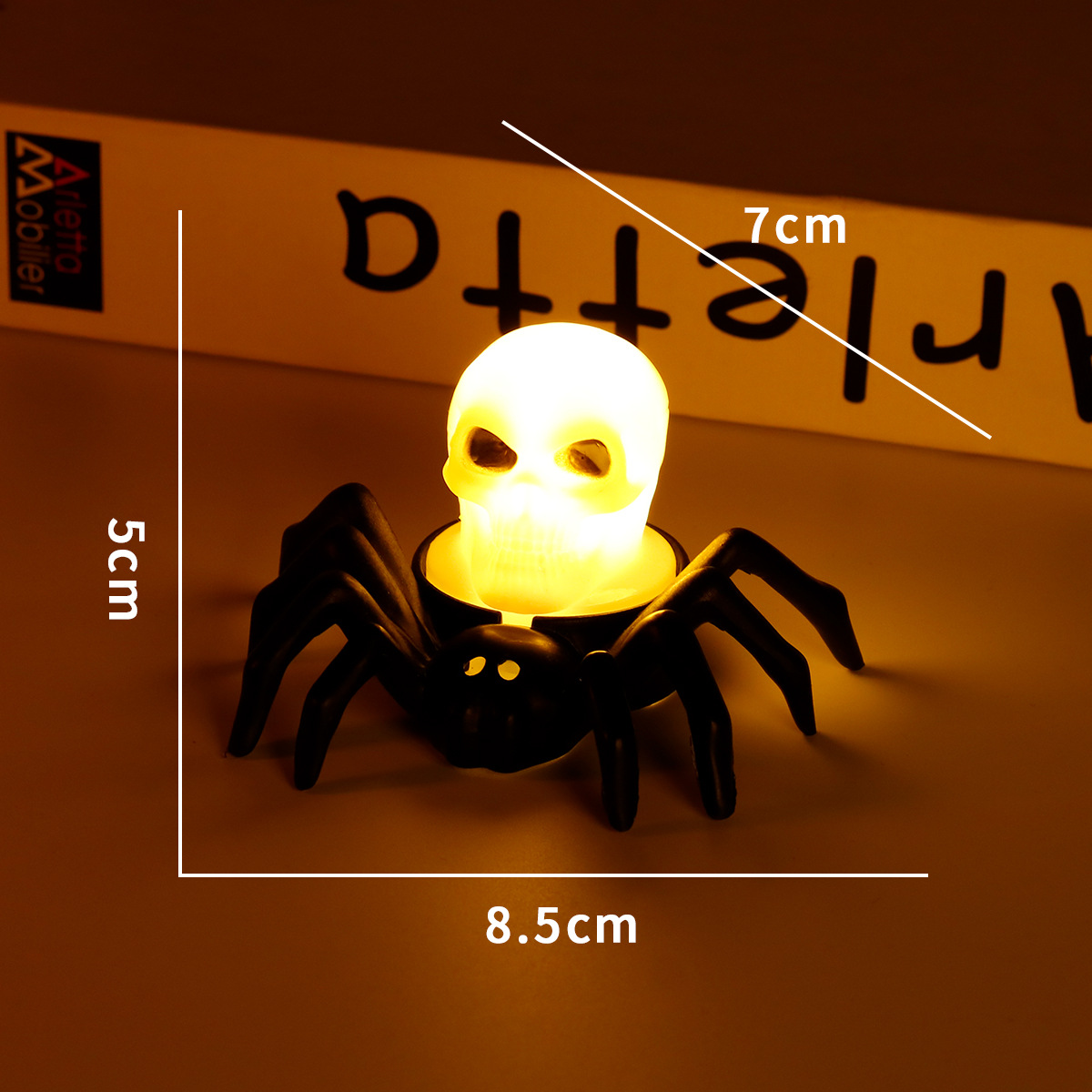 HXS 거미 두개골 라이트 화이트