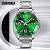 Men's green watch, steel belt, calendar, quartz watches, wholesale