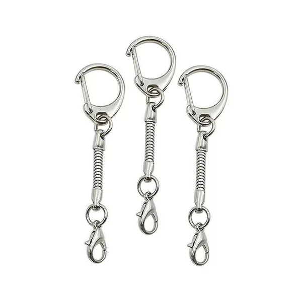USB Flash Drive Chain Metal Snake Chain Keychain DIY Lobster Clasp Key Ring Small C-Ring Toy Accessory Anti-Lost