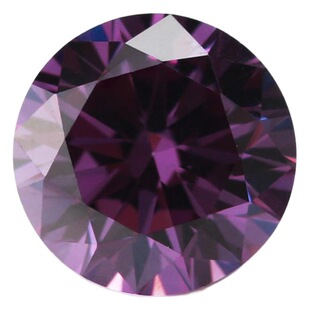 0.8~15mm Quality Cubic Zirconia Earrings Ring Face Wuzhou Gem Jewelry Round Fuchsia