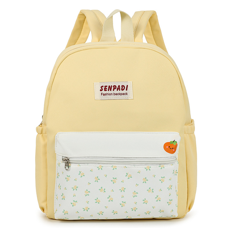 Literatura y arte frescas pequeñas flores cortadas mochila de niños y niñas, mochila de estudiantes de escuela primaria de color extranjero 2026 nueva mochila infantil
