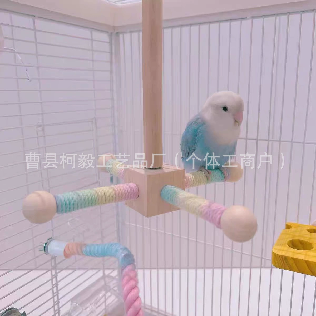 Новый попугай птица игрушка попугай вращающийся ветер столб станции Сюаньфэн пион тигровая шкура птица от привет