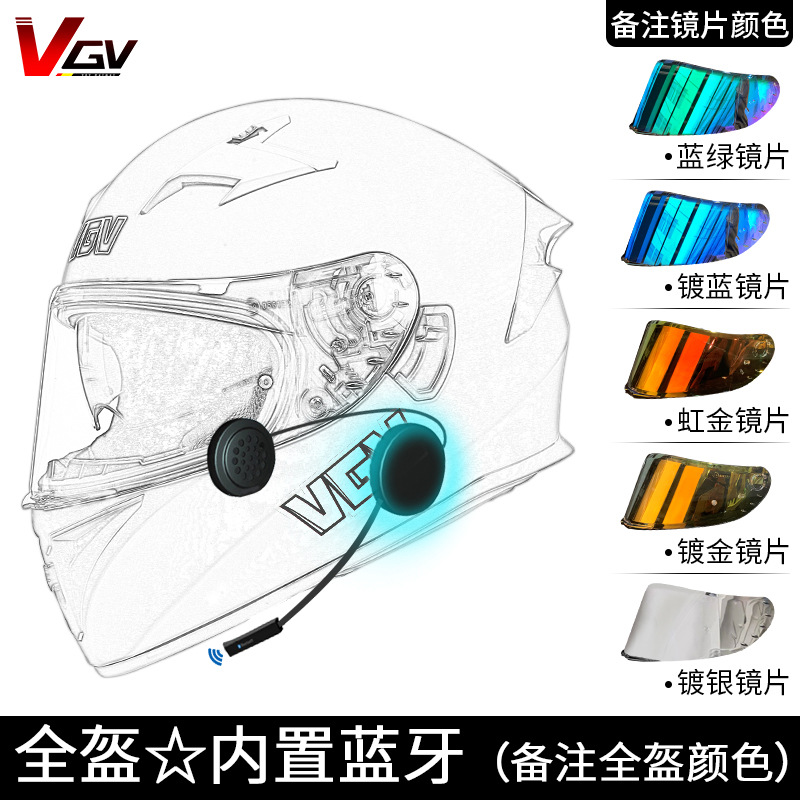 [En stock] Casco de motocicleta certificado 3c Casco completo para hombre Casco de seguridad de motocicleta de cuatro estaciones de doble lente de invierno