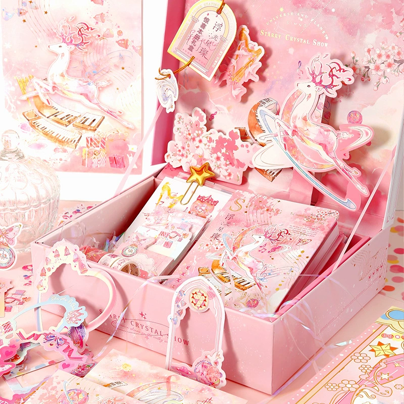 Cute gift box, three dimensional set for students, 3D, Birthday gift