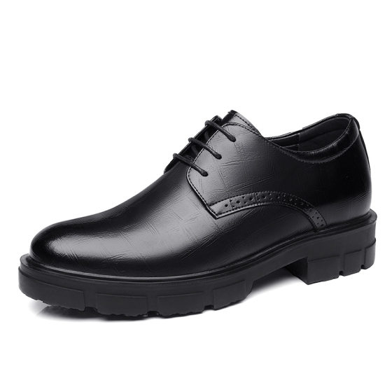 Men's Inner Height Increasing Leather Shoes 10cm Thick-soled Business Dress Height Increasing Shoes 8cm Wedding Groom Casual Leather Shoes for Men