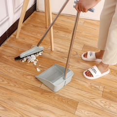 掃把簸箕套裝家用笤帚軟毛掃帚畚箕加厚乾濕兩用垃圾鏟撮斗帶刮齒
