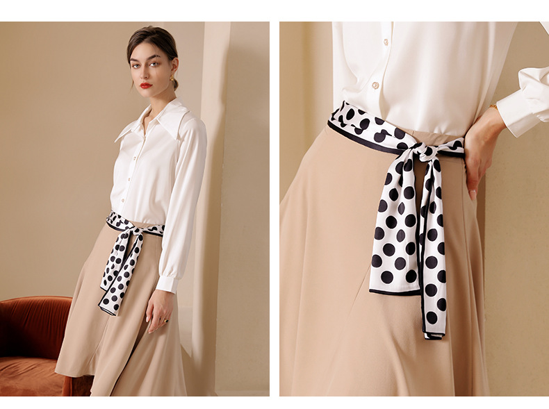 53g Weight Women's Sweet Lattice Satin Silk Scarves