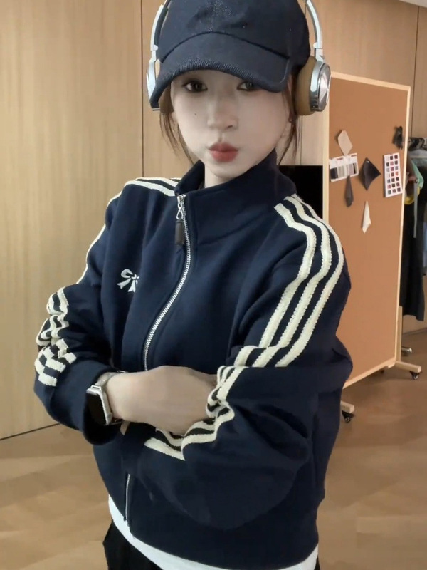 短款棒球服外套女2025春季新款小个子休闲百搭夹克开衫上衣潮|undefined
