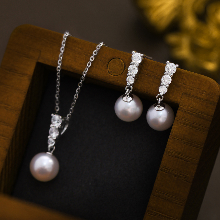 Colar elegante de pérolas e diamantes para mulher – joia de luxo_voghion.com