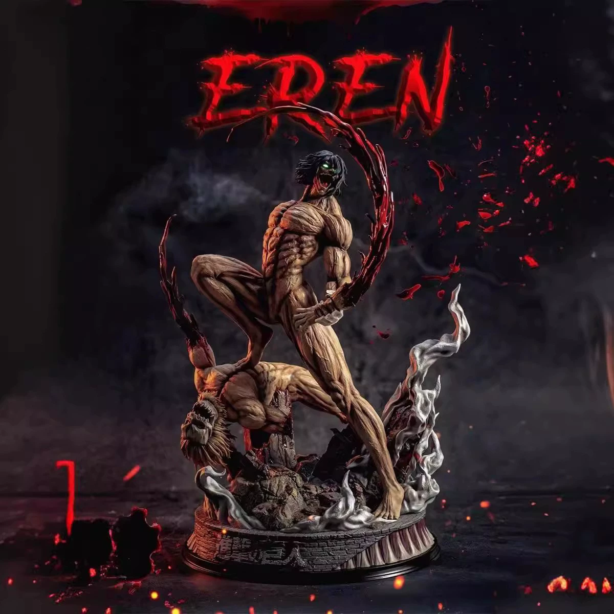 Атака Титанов Боевая Форма Аллен Базовая Фигурка Модель Статуя Настольный Орнамент