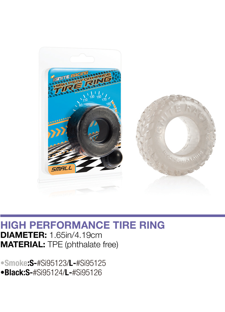 Screw-Type Male Stamina Ring, TPE Couples Cock Ring, Anti-Slip Threaded Design — detail image 1