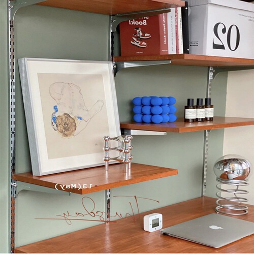 Column rack type wall-mounted track clothing display shelf load-bearing column wall-mounted dismountable shelf