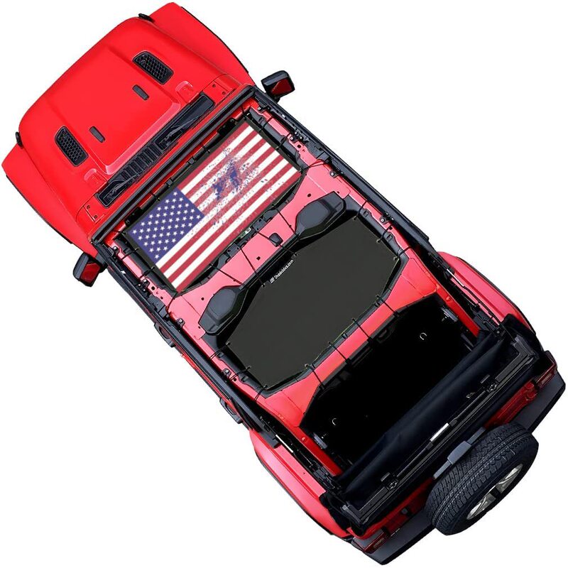 JL sunshade is suitable for Jeep, JLU 4-door sunshade, front and rear 2018, UV blocker