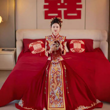 龙凤褂嫁衣新款新娘结婚高级秀禾服小个子出嫁婚服中式裙褂秋冬女