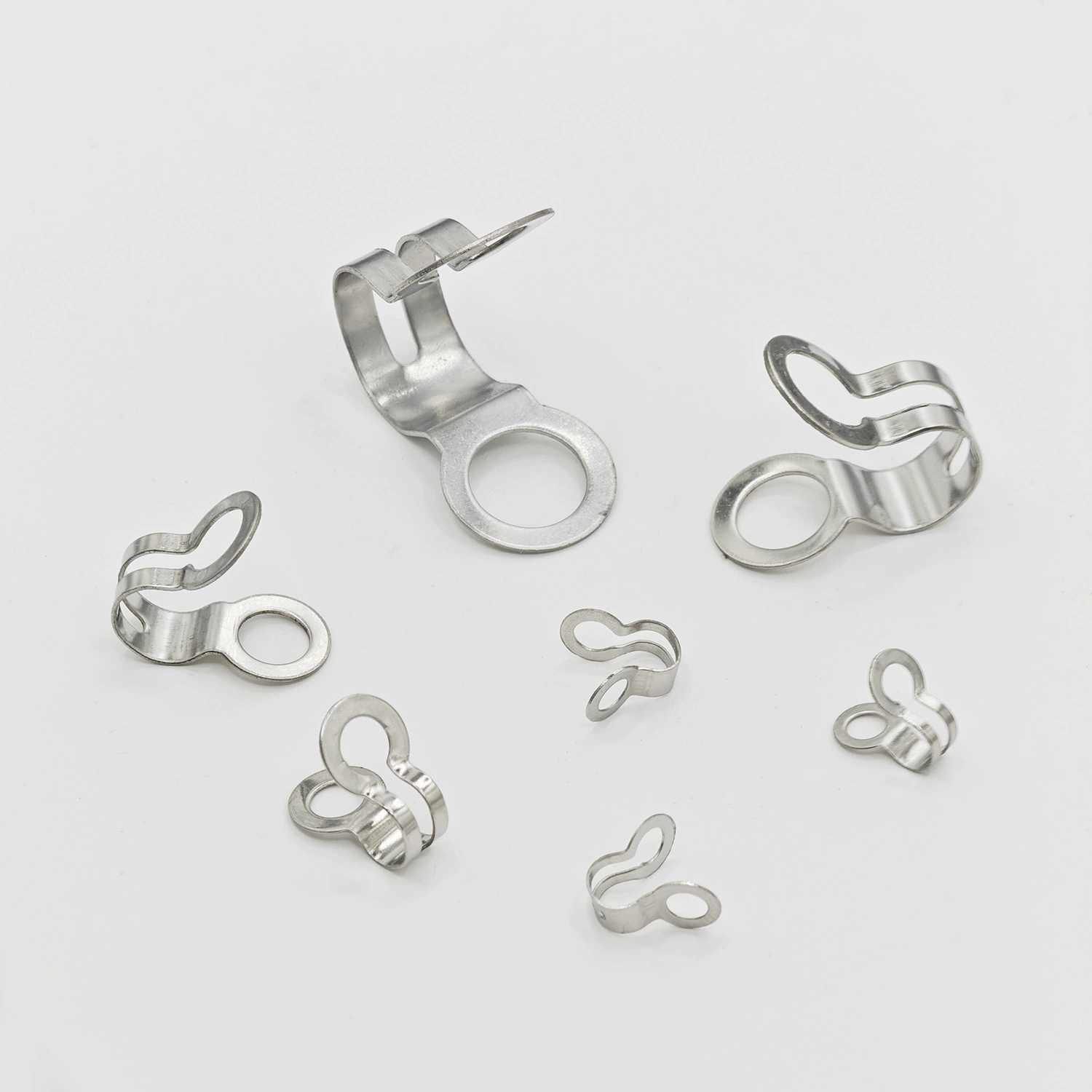 Пряжка-цепочка из бисера, плоская пряжка, пряжка из свиной кости, цепочка для бирки, пряжка для соединения цепочки из волнистых бусин, пряжка для сумки, пряжка с двойным кольцом из круглой цепочки из бисера, пряжка из железной кости