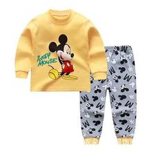 Yellow Mickey 2pcs Baby Boy Clothes Sets Brand Newborn Infan