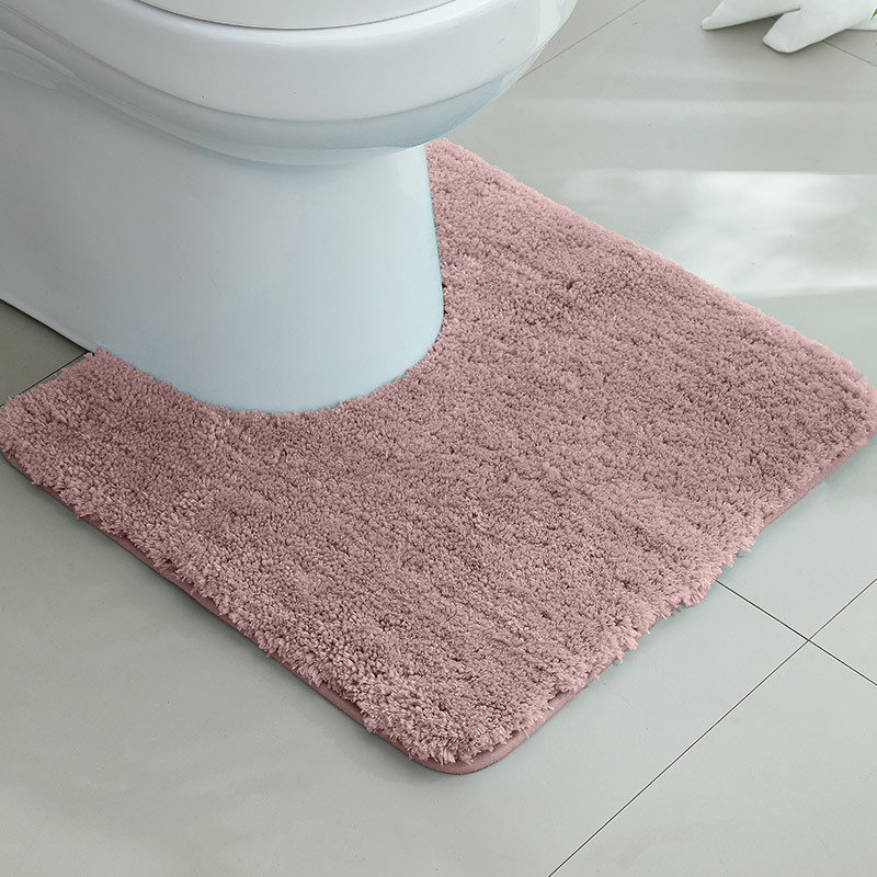 Alfombrilla antideslizante en la puerta del baño flocado Alfombra absorbente gruesa Alfombra de entrada del inodoro Alfombrilla de la puerta Alfombra de la cama del dormitorio
