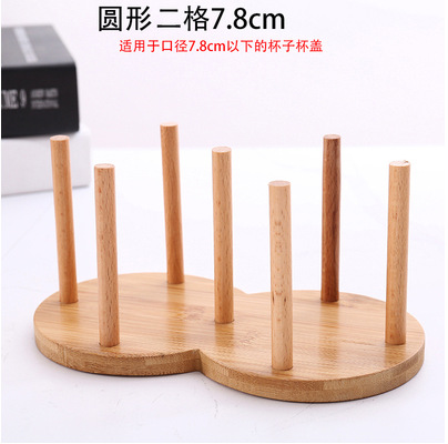 Portavasos de papel de bambú dispensador de agua para el hogar leche té cafetería portavasos desechables Barra de almacenamiento de escritorio comercial