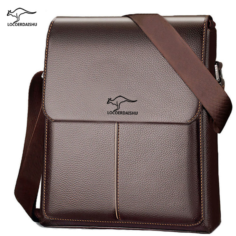 Baoding Baigou Leather Texture Men's Bag Shoulder Bag Flap Crossbody Bag Business Official Document Casual Bag Trendy Men's Bag Baoding Baigou Leather Texture Men's Bag Shoulder Bag Flap Crossbody Bag Business Official Document Casual Bag Trendy Men's Bag