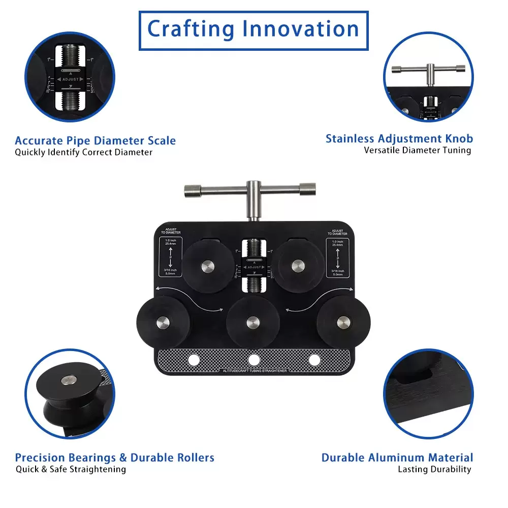 外贸同款跨境管材矫直器手动卷管器制动管路矫直3/16英寸-1.0英寸