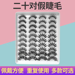 20對5D假睫毛混合裝假睫毛 自然濃密歐美3D化纖眼睫毛