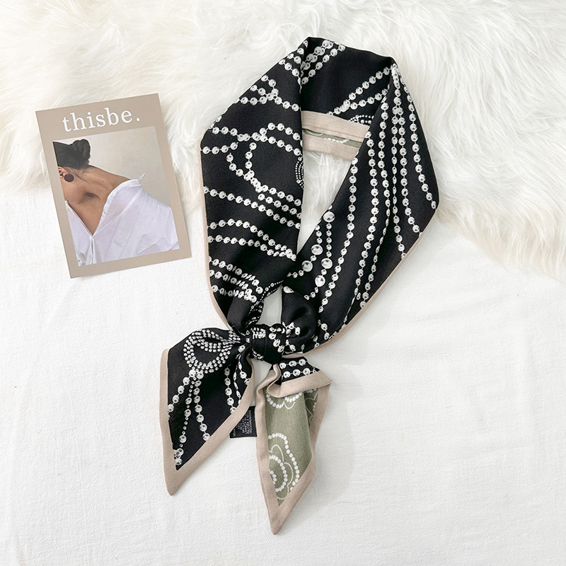 Diseño coreano de doble cara de estilo nicho toallas de correa de moda otoño y invierno damas de alto nivel de decoración bufandas de collar toallas de ángulo