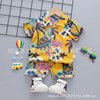 Children's sleeves, summer set, fashionable shorts, shirt for boys, children's clothing, season 2021