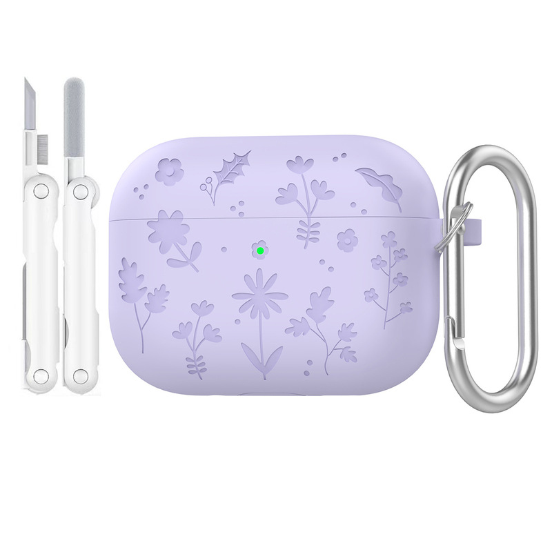 适用airpodspro3保护套液态硅胶纯色耳机壳苹果airpodspro3保护壳|undefined