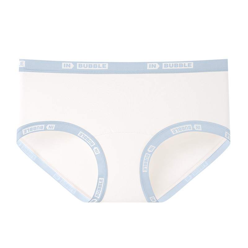 Calzoncillos de entrepierna de algodón de clase A sin teñir para mujer de cintura media 10A antibacteriano y largo interior transpirable calzoncillos para mujer que son agradable para la piel