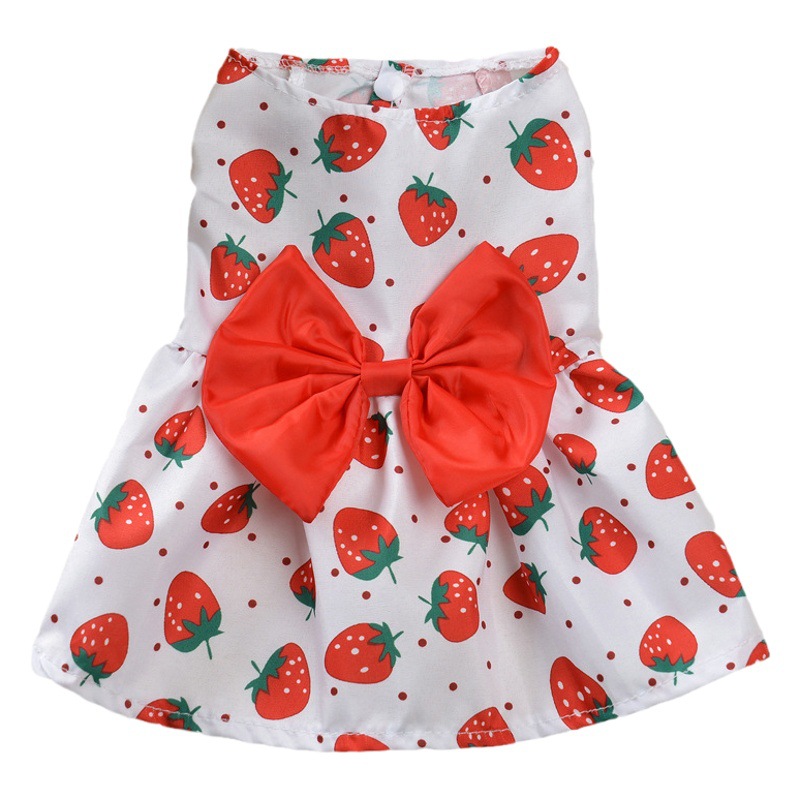Pequeño perro vestido de princesa floral gato 2024 primavera Teddy nueva mascota linda falda de perro verano delgado
