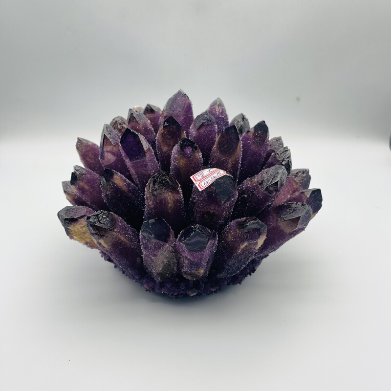紫幽灵水晶簇天然水晶原石摆件家居办公桌面装饰摆件 热销 图 5