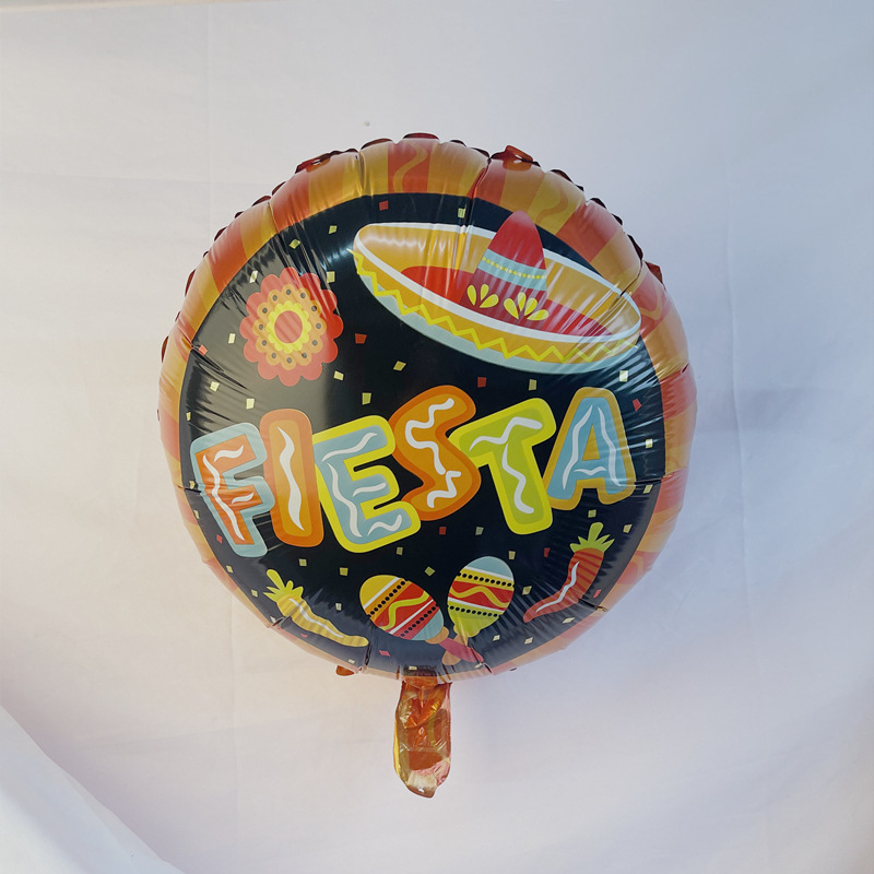 México fiesta de verano decoración fruta globo tropical cactus piña sandía taco fresa película de aluminio globo