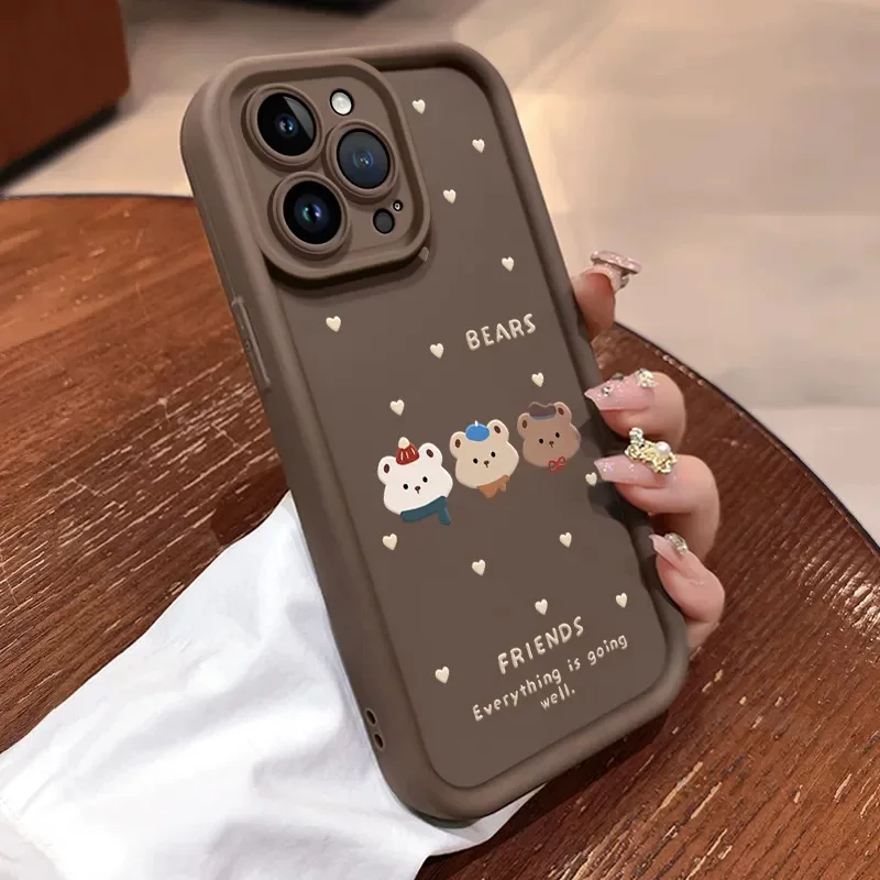 Мишка подходит для Samsung s23fe чехол для мобильного телефона s25ultra/a73/s24+/s21/a06/a54/A33/A13